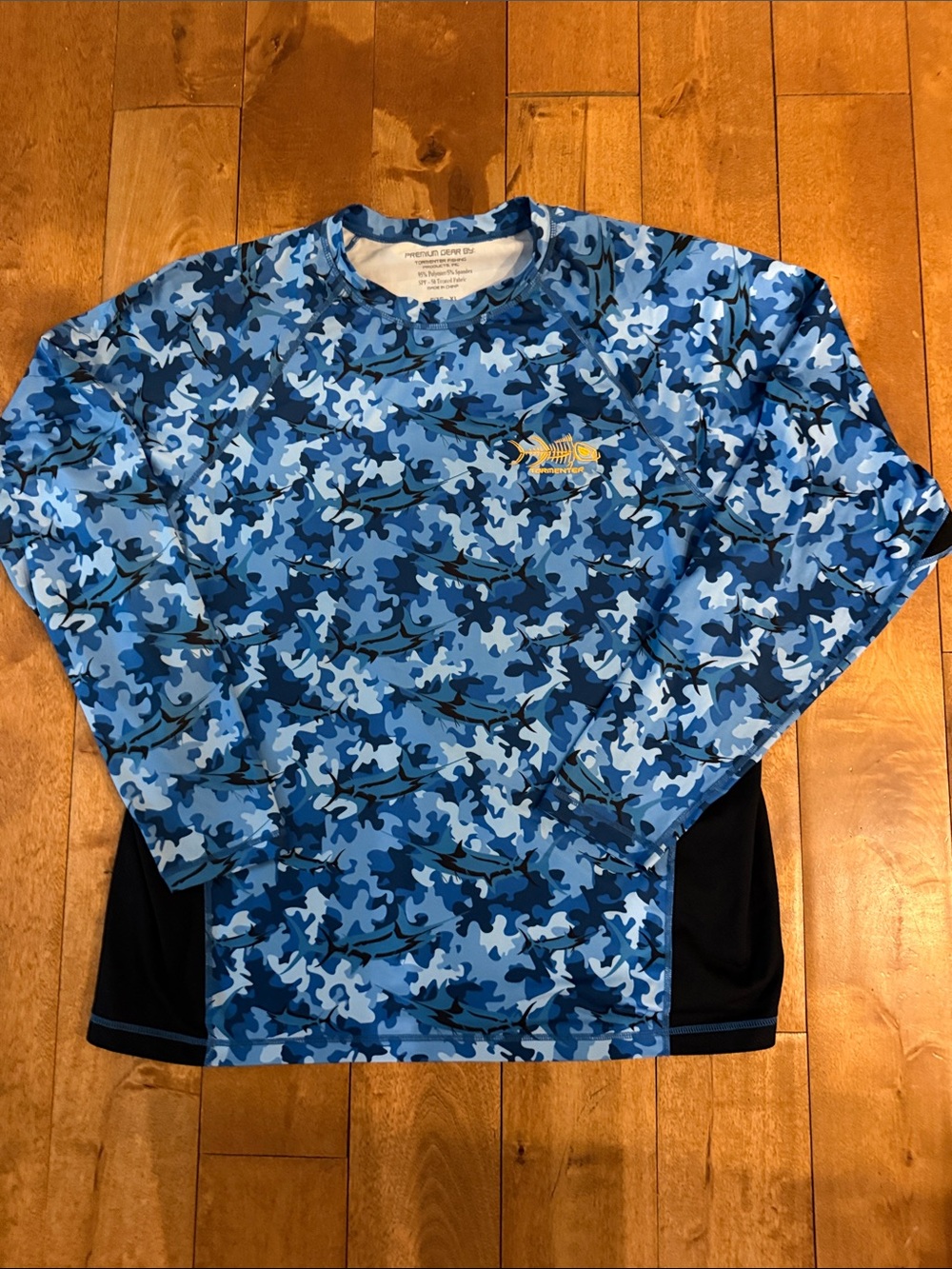 Mossy Oak Blue Camo Long Sleeve Performance Shirt